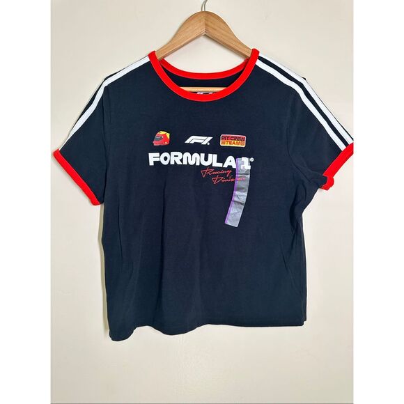 Formula 1 Women’s Hybrid Red and Black Race Day T-shirt Size XL New - Picture 2 of 6